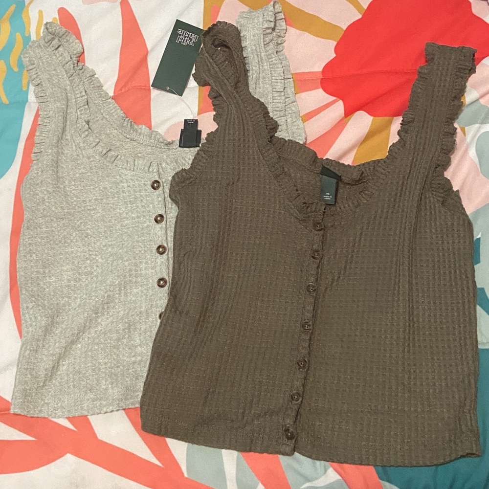 Wild Fable Ruffled Tank Top Bundle